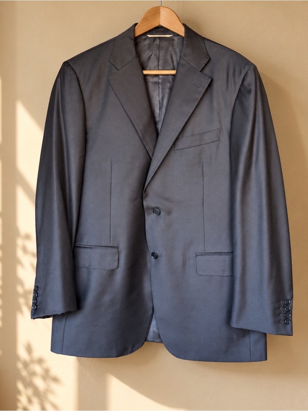Canali Men's Dark Navy Two-Button Suit Jacket